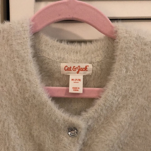 Super soft button-down cardigan, size 7/8 kids - Picture 2 of 5